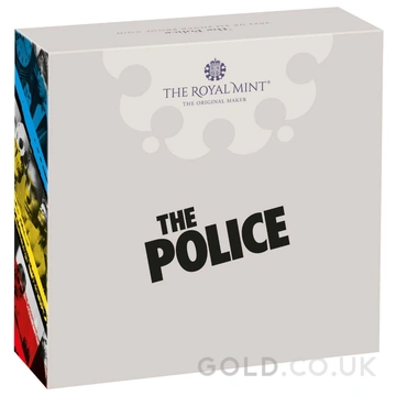 2023 Proof 2oz The Police Silver Coin Music Legends Boxed