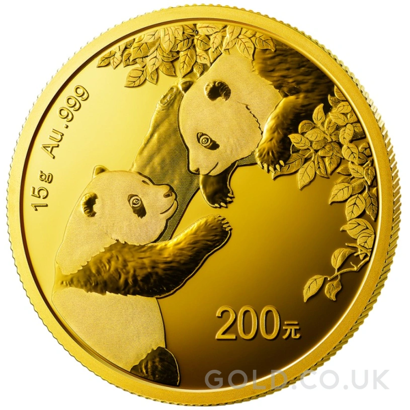 2023 15g Chinese Panda Gold Coin