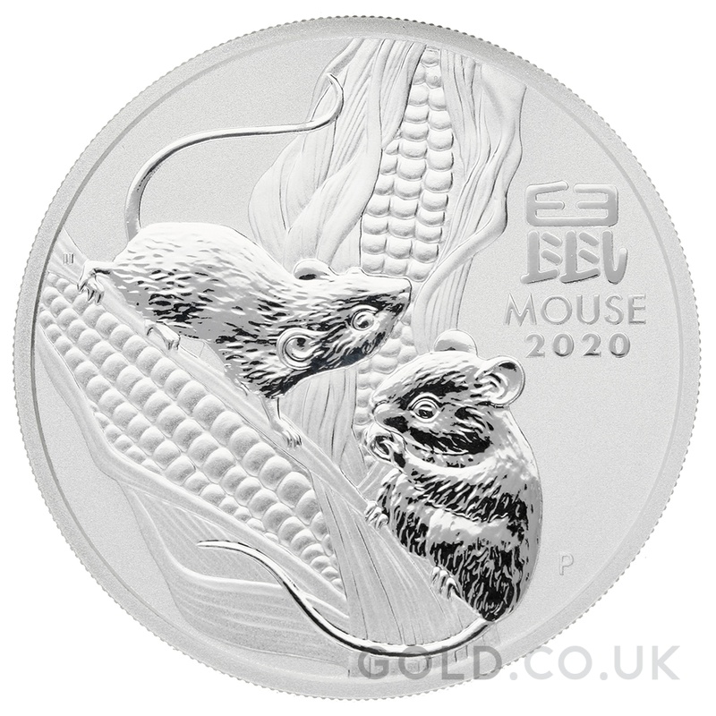 2020 Year of the Mouse Silver Coin 1oz Perth Mint Australian Lunar Series