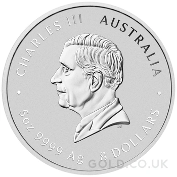 2025 5oz Perth Mint Lunar Year of the Snake Silver Coin