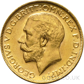 1925 Gold Sovereign Coin George V Melbourne