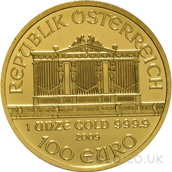2009 Austrian Gold Philharmonic Coin 1oz