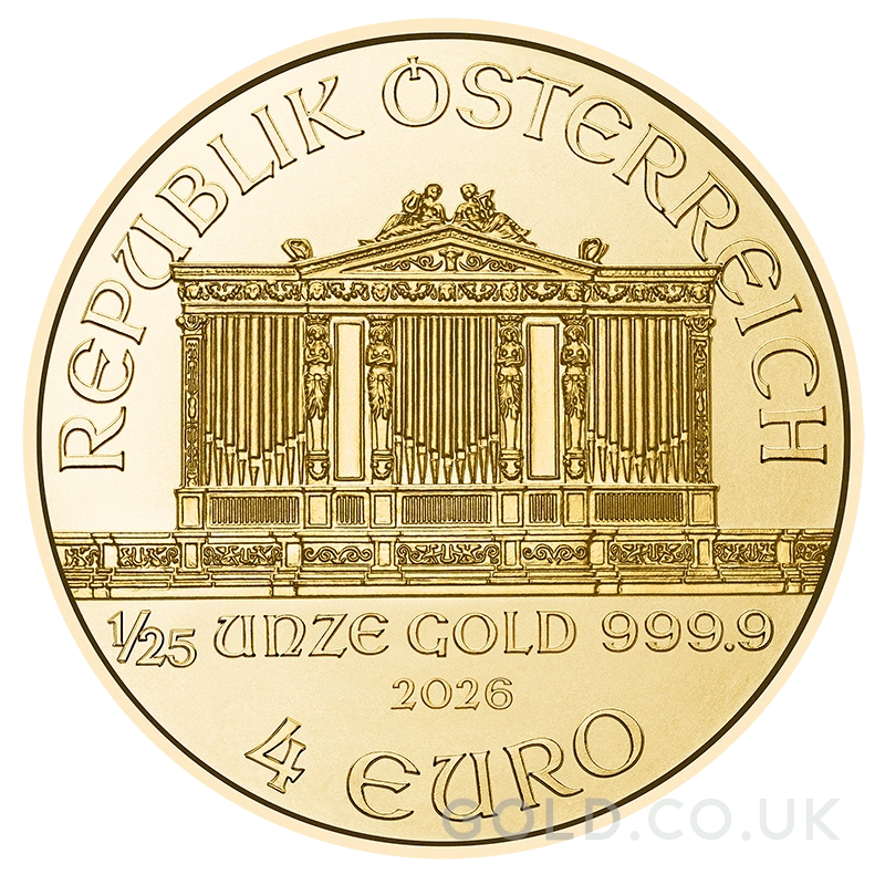 2026 1/25oz Austrian Gold Philharmonic Coin