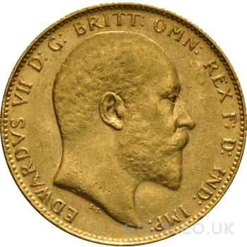 1906 Gold Sovereign Coin Edward VII Perth
