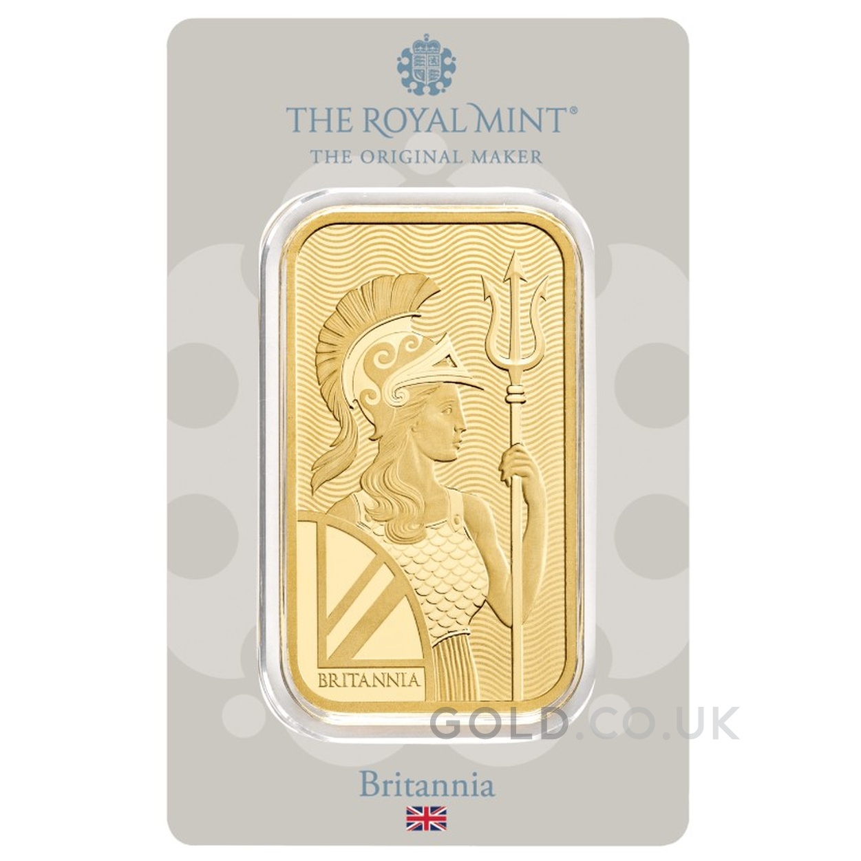 50g Gold Bar Britannia Minted