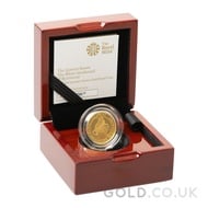 White Greyhound of Richmond 1/4oz Gold Proof Coin Queen's Beasts Boxed (2021)