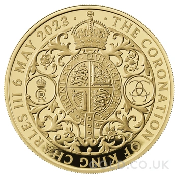 2023 5oz Gold Coronation of King Charles III Proof Coin Boxed