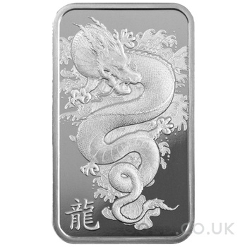 10g Silver Bar 2024 Year of the Dragon PAMP