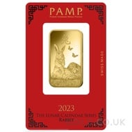 1oz PAMP Gold Year of the Rabbit (2023)