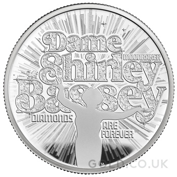 2023 Proof 2oz Shirley Bassey Silver Coin Music Legends Boxed