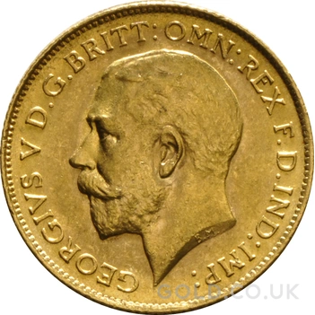 1926 Gold Half Sovereign George V South Africa