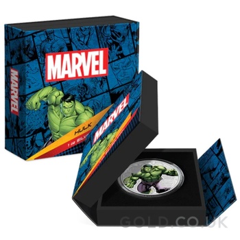 2023 Proof Incredible Hulk Silver Coin 1oz Boxed