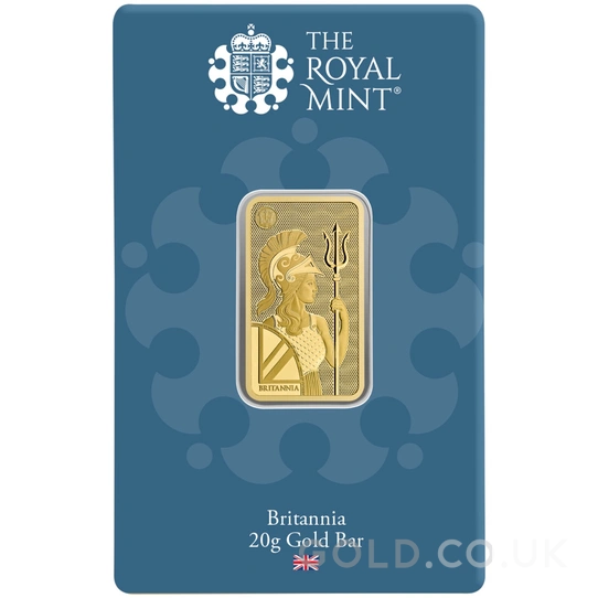 NEW 20g Gold Britannia Minted Bar
