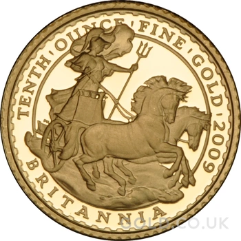 2009 Proof 1/10oz Gold Britannia Coin