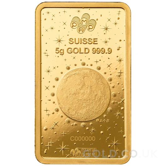 5g Gold Bar 2025 Year of the Snake PAMP