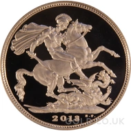 Elizabeth II, Fourth Head Proof Gold Sovereign (2013)