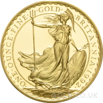 1992 Proof Gold Britannia 4 Coin Set Boxed