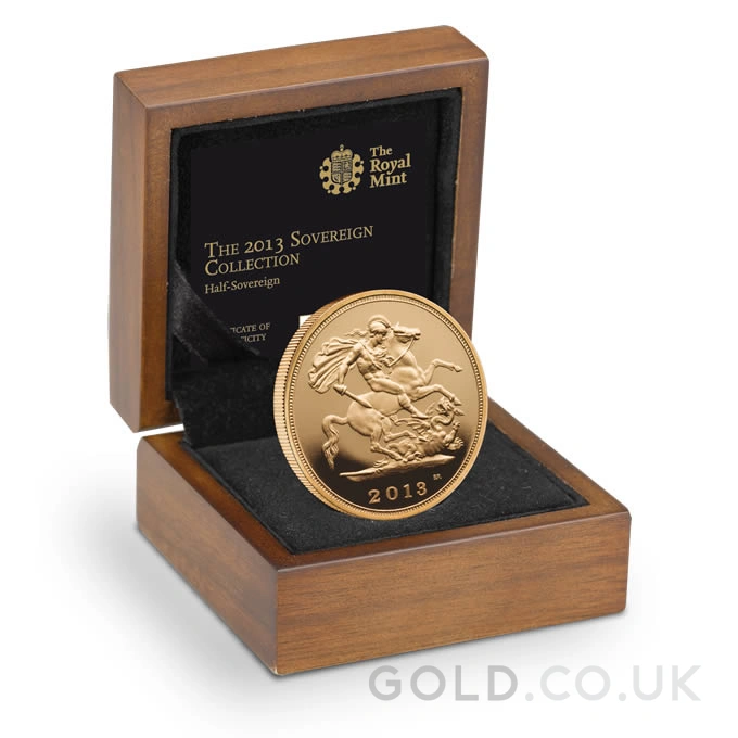2013 Proof Gold Half Sovereign Boxed