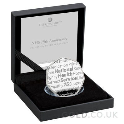 2023 Proof 50p Silver Coin 75 Years of the NHS Boxed