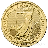 Tenth Ounce Gold Britannia Coin (2025) - Gift Boxed