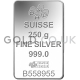 250g PAMP Silver Bar Minted