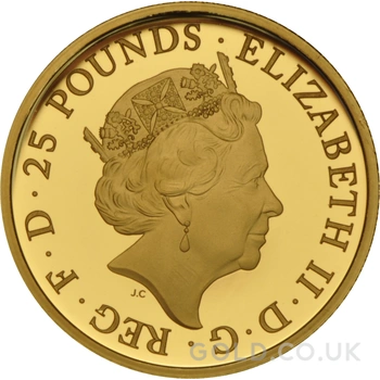 2017 1/4oz Proof Lion of England Gold Coin Queen's Beasts Boxed