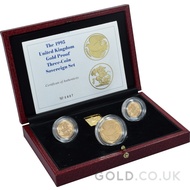 Gold Proof Sovereign Three Coin Boxed Set (1995)