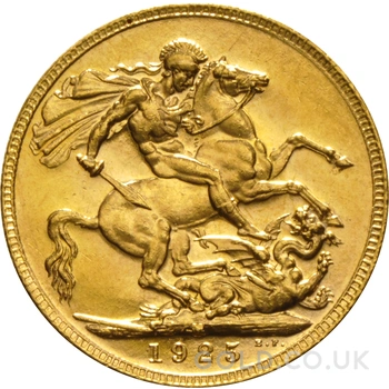 1925 Gold Sovereign Coin George V Melbourne