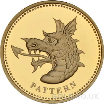 £1 Proof Gold 1 Pound Coin Dragon Pattern