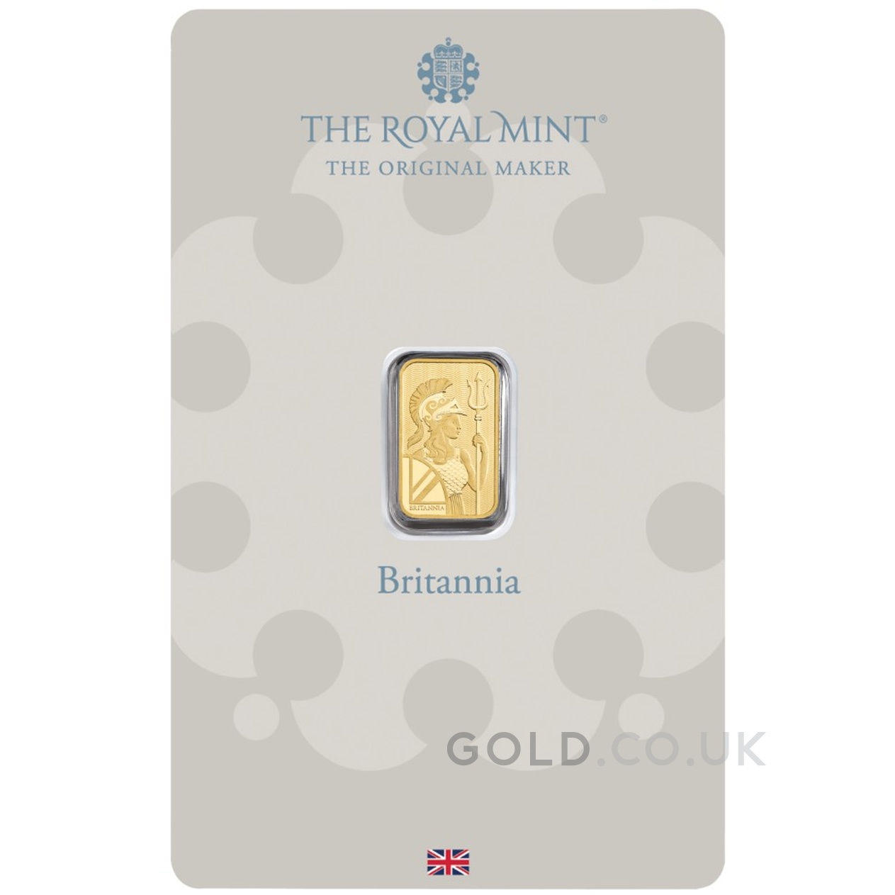 1g Gold Bar Britannia Minted