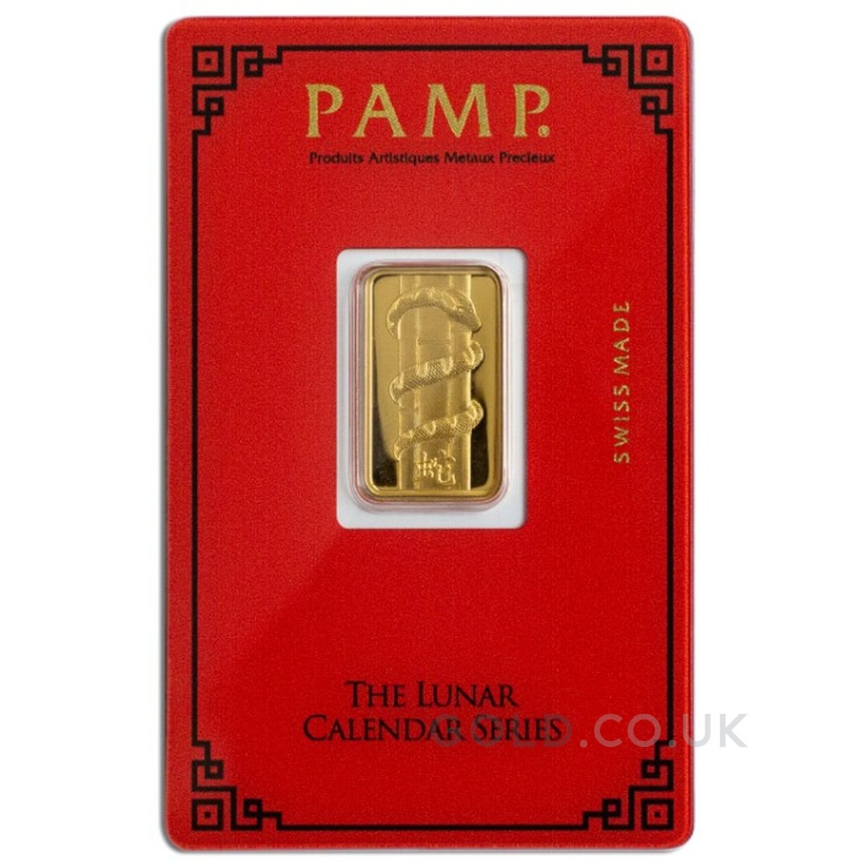 5g Gold Bar Year of the Snake PAMP