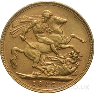 1907 Edward VII Gold Sovereign (Sydney Mint)