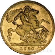 1930 Gold Sovereign Coin George V (P)