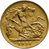 1926 George V Gold Half Sovereign (South Africa Mint)