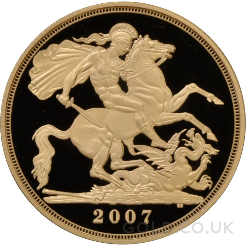 2007 Proof £2 Coin Gold Double Sovereign