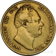 1831 Gold Sovereign Coin William IV 