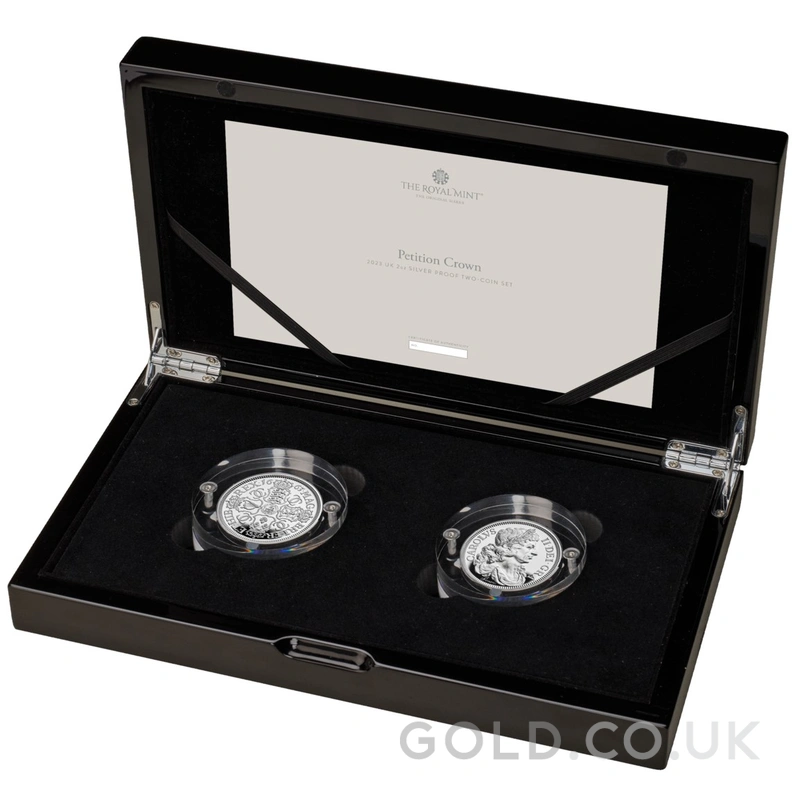 2023 Petition Crown 2oz Silver Proof Two Coin Set Boxed