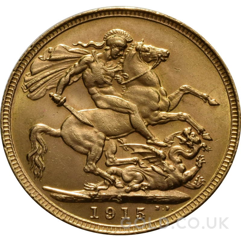 1915 Gold Sovereign Coin George V Sydney