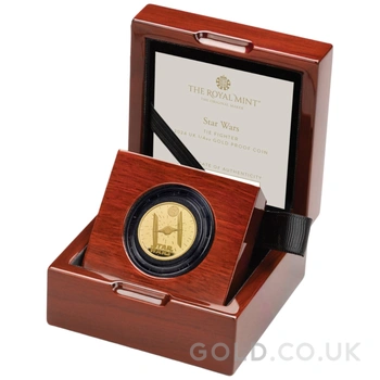 2024 1/4oz TIE Fighter Star Wars Proof Gold Coin Boxed
