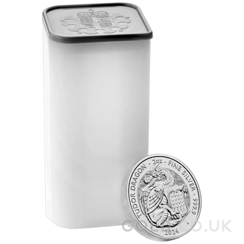 2024 Tudor Dragon - Tudor Beasts 2oz Silver Coin
