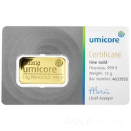 10g Umicore Gold Bar
