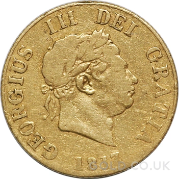 1817 Gold Half Sovereign George III