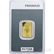5g Heraeus Gold Bar