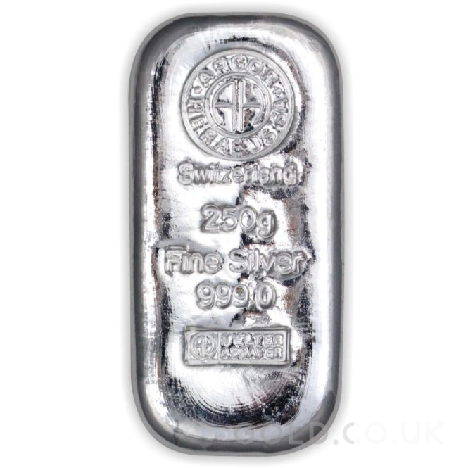 250g Silver Bar Argor-Heraeus