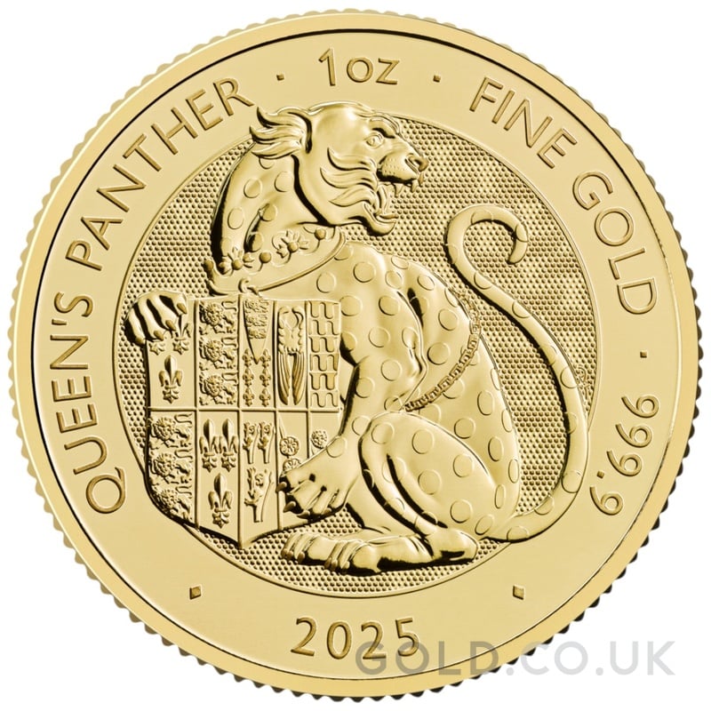 2025 Queen's Panther - Tudor Beasts 1oz Gold Coin