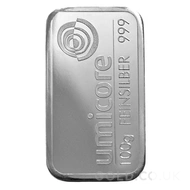 100g Umicore Silver Bar