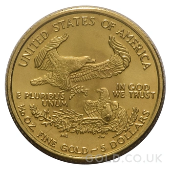 1990 1/10oz American Eagle Gold Coin MCMXC