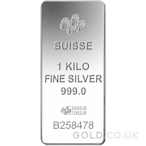 1kg Silver Bar PAMP Minted