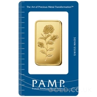 1oz PAMP Rosa Gold Bar