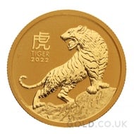 Gold Perth Mint Year of the Tiger 1/4oz (2022)